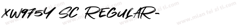 XW975Y SC Regular字体转换